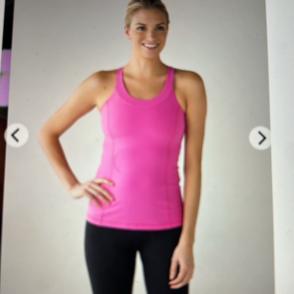 Lululemon Enhearten Tank in “pink paradise”, size 4.